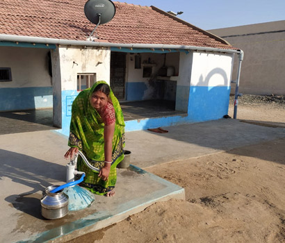 Rain Roof Water Harvesting Structure at Kharoda Village
