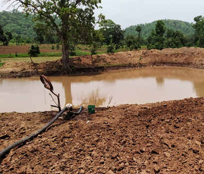 Pond constructed at Nawatola