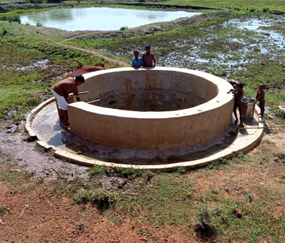 A well dug at a village